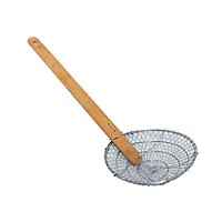 Thunder Group SLSKR010 - Stainless Steel Bamboo Skimmer 10" 