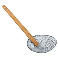 Thunder Group SLSKR014 - Stainless Steel Bamboo Skimmer 14" 