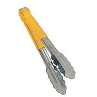 Thunder Group Yellow Stainless Steel Heavy Duty Tong 12" (12 per Case) [SLTG812Y]