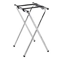 Thunder Group Chrome High Double Bar Tray Stand 30-1/2" (6 per Case) [SLTS002]