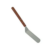 Thunder Group SLTWST010 - Stainless Steel Solid Long Handle Spatula 8" (12 per Case) 