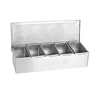 Thunder Group Stainless Steel Condiment Dispenser 5 Compartment [SSCD005]