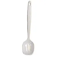 Thunder Group W7103 - White Slotted Spoon 12" (24 per Case) 