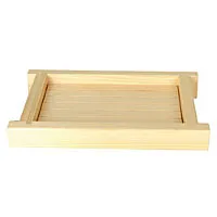 Thunder Group Y-55 - Small Shiraki Wood Sushi Server 