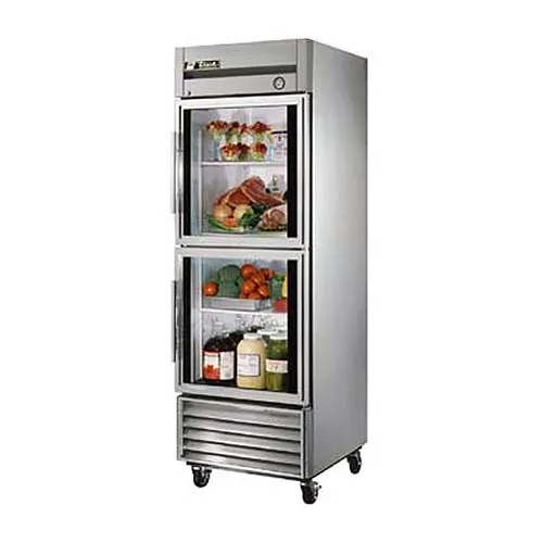 True T-23G-2 - 27" Glass Half-Door Reach In Refrigerator