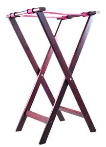 Update International TSW-32 - 32" Cherry-Finish Tray Stand