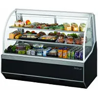 Turbo Air TD-5R - Curved Glass Deli/Bakery Display Case 59" 