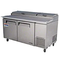 Turbo Air TPR-67SD - Pizza Prep Table 67" - Super Deluxe Series 