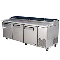 Turbo Air TPR-93SD - Pizza Prep Table 94" - Super Deluxe Series 