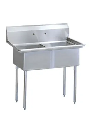 Universal SK1424-2 - Two Compartment Utility Sink - 27"