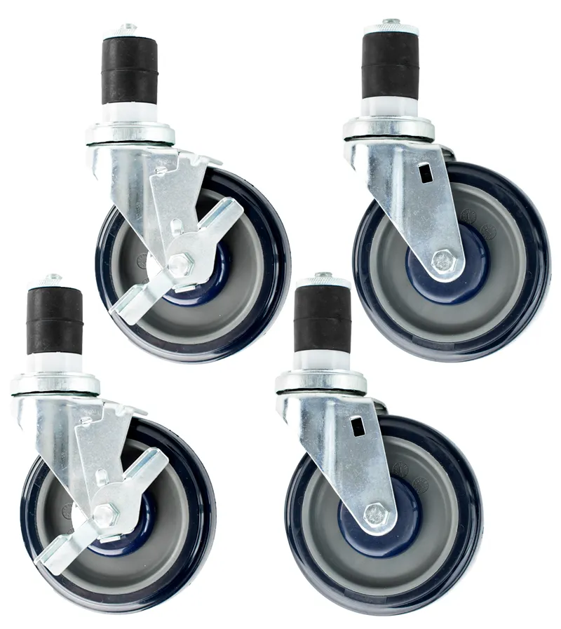 Universal TSC-5 - 5" Push-In Table Casters - 4 Per Case