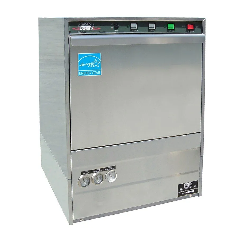 CMA Dishmachines UC65E - 50 Rack/Hr Undercounter Dishmachine 