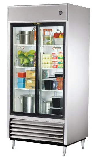 True TSD-33G - 40" Glass Sliding Door Refrigerator