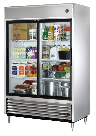 True TSD-47G - 55" Glass Sliding Door Refrigerator