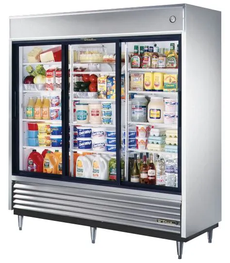 True TSD-69G - 79" Glass Sliding Door Refrigerator