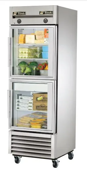 True T-23DT-G - 27" Glass Half Door Dual Temperature Reach In Refrigerator