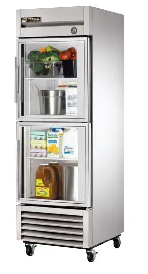 True TS-23G-2 - 27" Glass Half Door Reach In Refrigerator