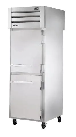 True STR1RPT-2HS-1S 28" Spec Series Stainless Steel Half Door Pass Through Refrigerator