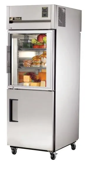 True STR1RPT-1HG/1HS-1S 28" Spec Series Combination Half Door Pass Through Refrigerator