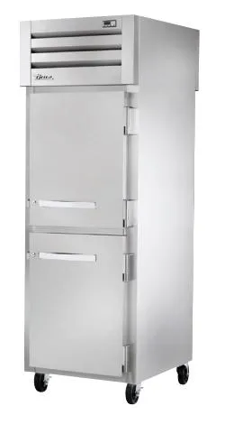 True STR1RPT-2HS-1G 28" Spec Series Stainless Steel Half Door Pass Through Refrigerator