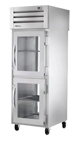 True STR1RPT-2HG-1G 28" Spec Series Glass Half Door Pass Through Refrigerator