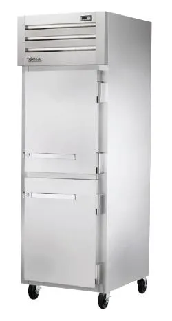 True STR1F-2HS 28" MFG Spec Series Stainless Steel Half Door Reach In Freezer