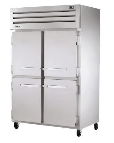 True STR2F-4HS 53" Spec Series Stainless Steel Half Door Reach In Freezer 