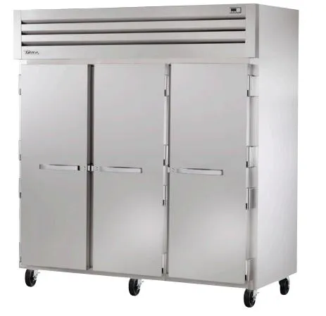 True STR3R-3S 78" Spec Series Stainless Steel Door Reach In Refrigerator