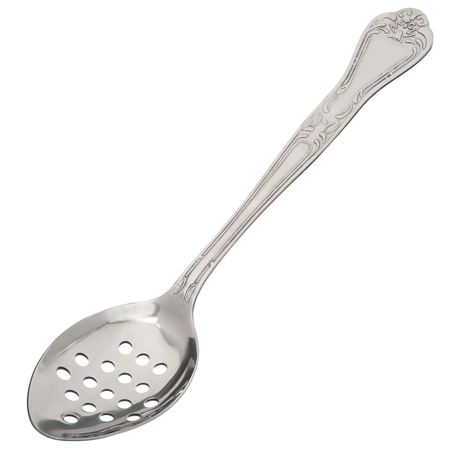 Update International CR-11PF - Crown Series - 11.13" Perforated Serving Spoon