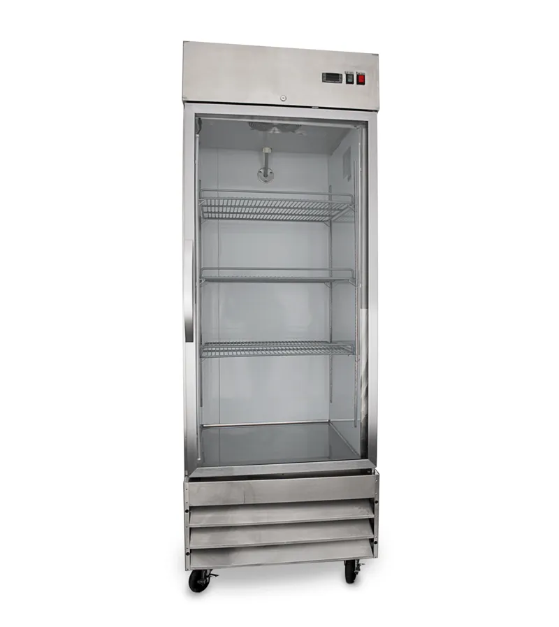 Universal USDR29 29" One Section Glass Door Reach in Refrigerator with LED Lights - 23 Cu. Ft.