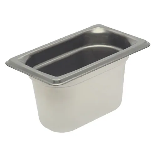 Winco SPN4 Steam Table Pan, 1/9 Size, 4″ Deep, S/S 