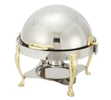 Winco 308A - Gold Plated Round/Dish Chafer 