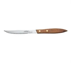 Winco K-438W - Steak Knife 4-3/8" blade, wooden handle (12 per Case)