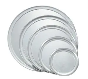 Winco APZT-10 - 10" Wide Rim Aluminum Pizza Pan 