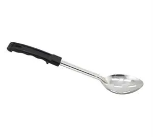 Winco BHSP-11 - Basting Spoon, 11", Slotted, Stop Hook, Bakelite Handle 