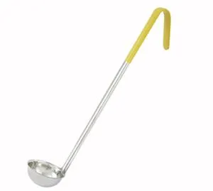 Winco LDC-1 - Color-Coded Ladle, 1 Ounce, One-Piece, Yellow 