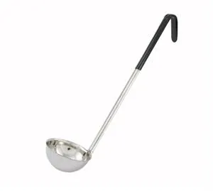 Winco LDC-6 - Color-Coded Ladle, 6 Ounce, One-Piece, Black 