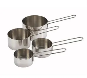 Winco Measuring Cups, 4 Piece Set, Stainless Steel [MCP-4P]