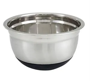 Winco MXRU-300 - German Mixing Bowl, 3 Quart, Mirror Finish Stainless Steel 