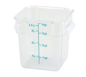 Winco 4 Qt Storage Container [PCSC-4C]