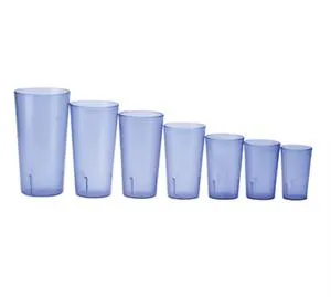 Winco PTP-05B - Blue Plastic Tumblers 5 oz (12 per Case) 