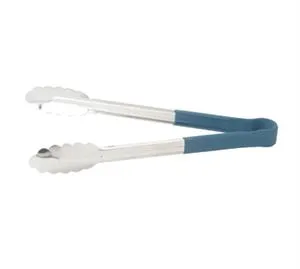 Winco Utility Tong, 16", 1Pc, S/S, Pvc Coated Handle, Color-Coded, Blue [UTPH-16B]