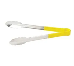 Winco Utility Tong, 16", 1Pc,S/S, Pvc Coated Handle, Color-Coded,Yellow [UTPH-16Y]