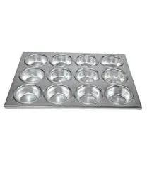 Winco AMF-12 - 12 Compartments Alum Muffin Pan 