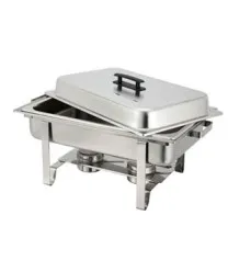 Winco C-3080B - Stainless Oblong 8 Quart Chafer 