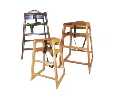 Winco CHH-101 - Natural Wood Hi-Chair 