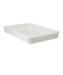 Winco PL-3 - White 3" Pizza Dough Box 