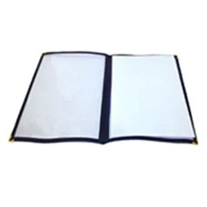 Winco PMCD-9B - Blue Double-Fold Menu Cover 9.5" x 12" 