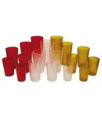 Winco PTP-05A - Amber Plastic Tumblers 5 oz (12 per Case) 