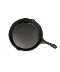 Winco RSK-12 - Black 12" Cast Iron Skillet 